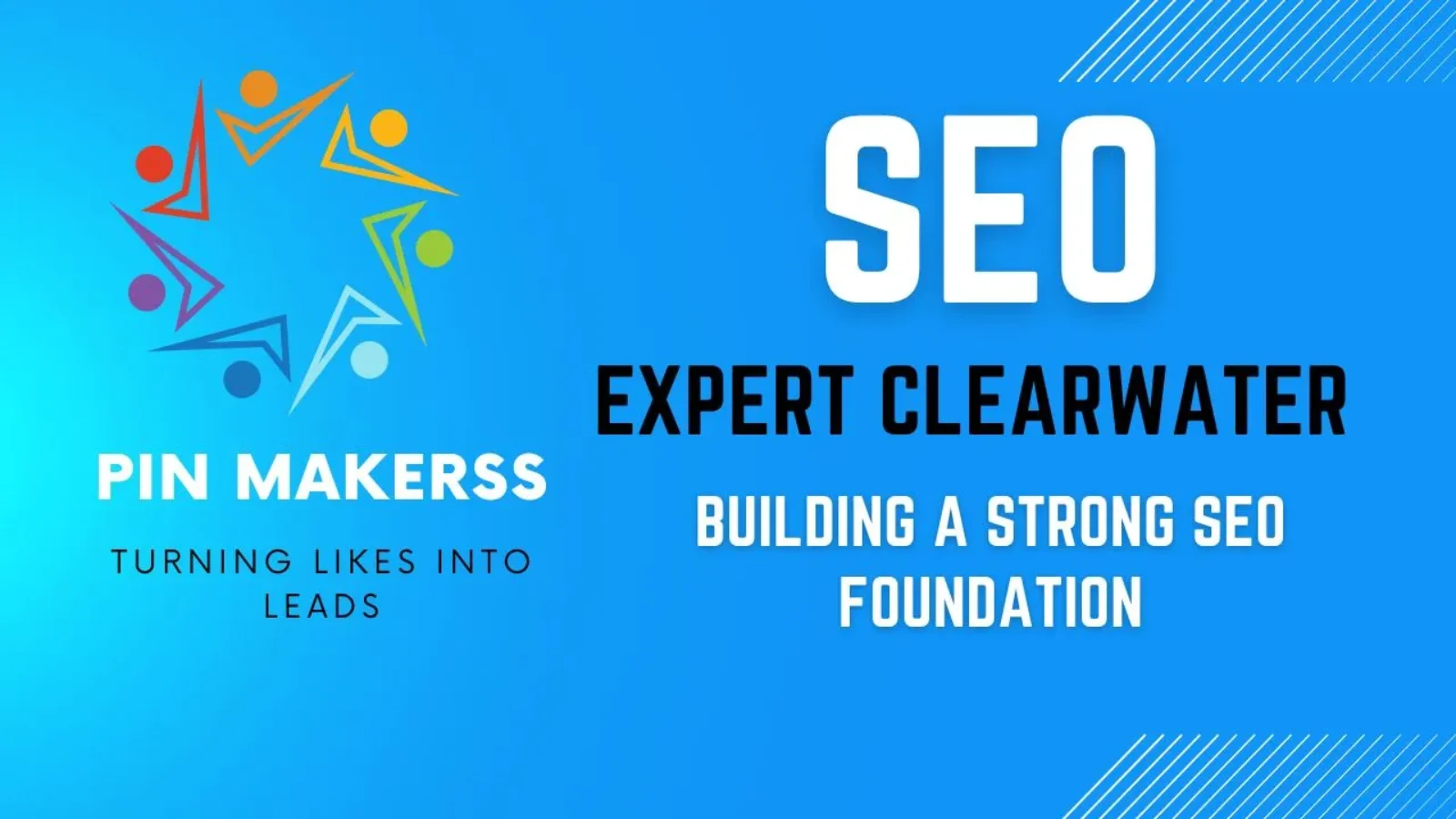 The image showcases a promotional design for an SEO expert based in Cleveland. The central figure is a man posed against a bright blue background, dressed in a dark kurta that offers a formal and professional look. On the right side of the man, bold white lettering reads "SEO EXPERT CLEVELAND," with "SEO" significantly larger than the other words to emphasize the service offered. Below the main text is the tagline "LEADING THE WAY IN SEARCH ENGINE," suggesting a forward-thinking and authoritative approach in the SEO field. At the bottom of the image, the brand name "PINMAKERSS" is displayed, serving as a watermark or signature for the company behind the advertisement. A phone number is also present, starting with "+1 (341) 208-1708," and it includes the WhatsApp logo next to it, indicating that contact can be made through this popular messaging service. The overall design is polished and consistent with branding, intended to convey a message of expertise in the SEO industry within the Cleveland area. The design uses space and contrast effectively to highlight the key information and make the contact details easily noticeable.